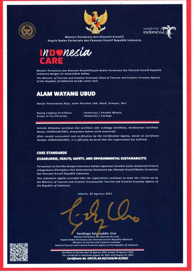 Alam Wayang Ubud - Chse Certified Екстер'єр фото